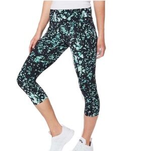 Lululemon FAST & FREE crop ii Leggings with NULUX 19”  in Pixel Haze Black ✔️